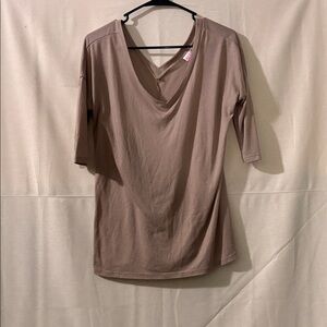 ALLOY Tan V-Neck Top